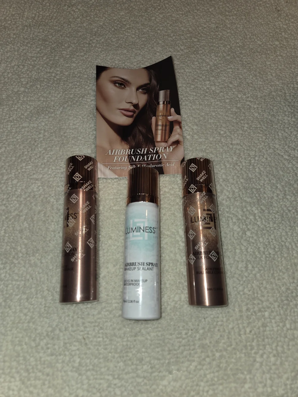 Luminess 3 piece airbrush 3 Step foundation system NIP fair 020 color